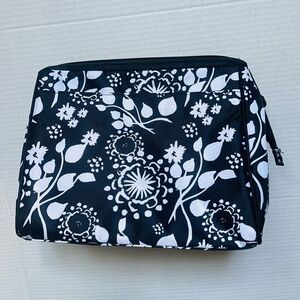 Thirty-one Black & White Floral Cosmetic Bag